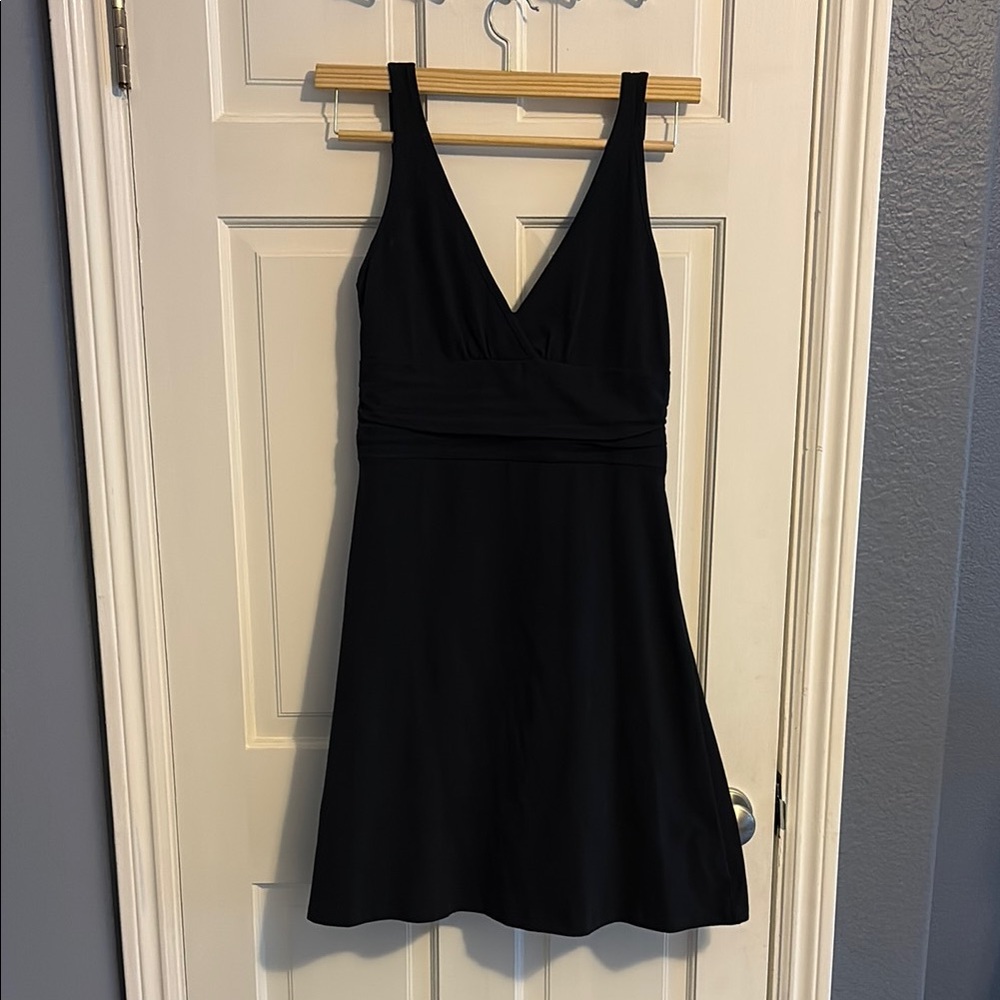 Patagonia Margot Water Girl Black Sleeveless V-neck Dress